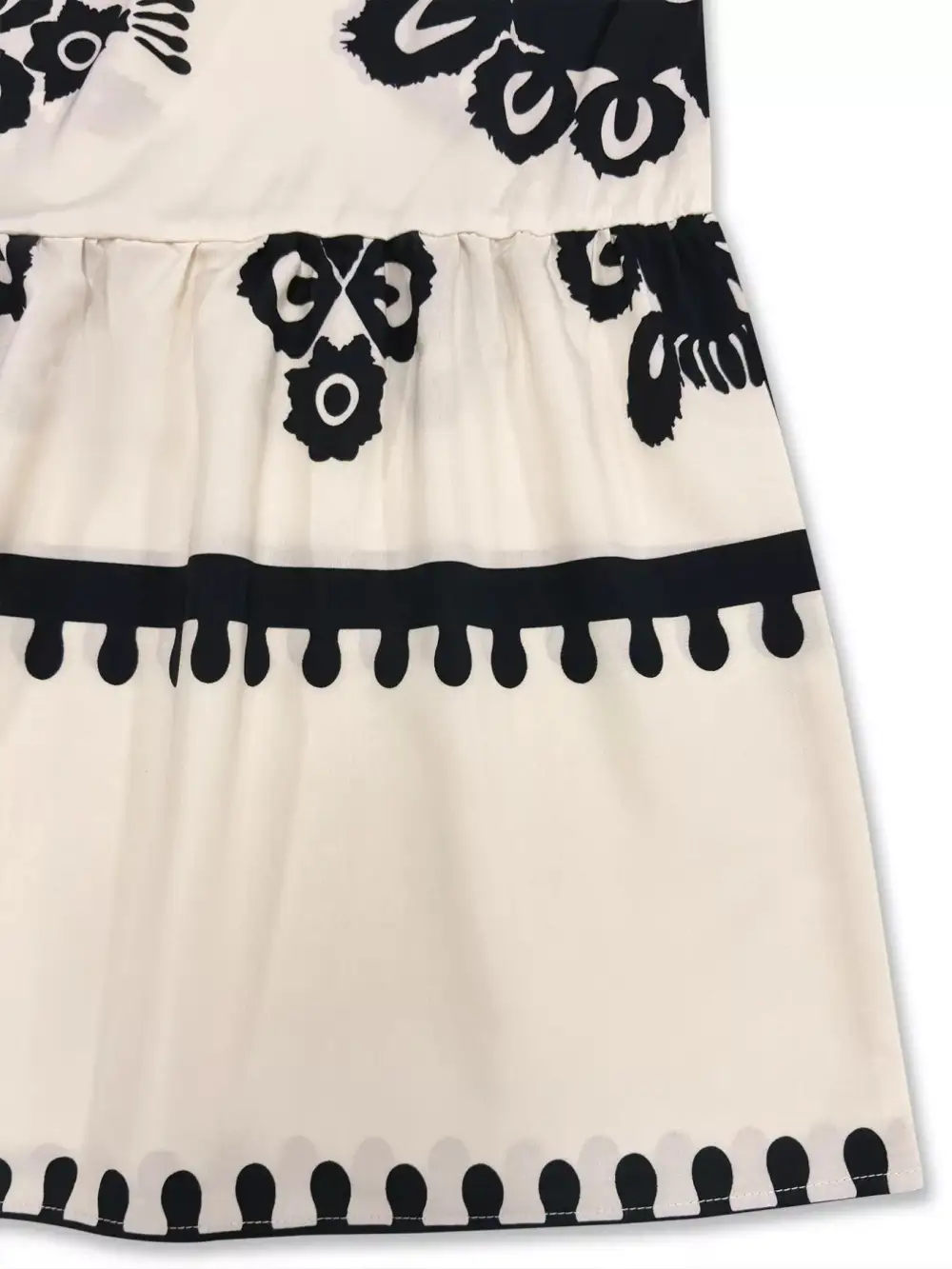 Printed Tiered Midi Dress