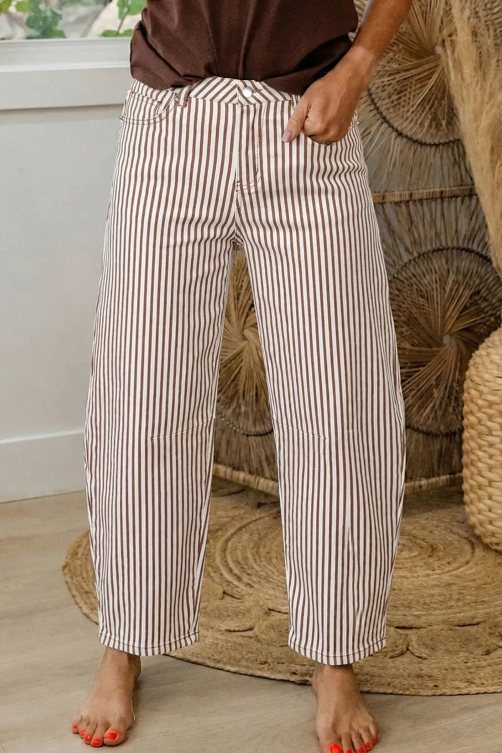Barrel Leg Denim Jeans