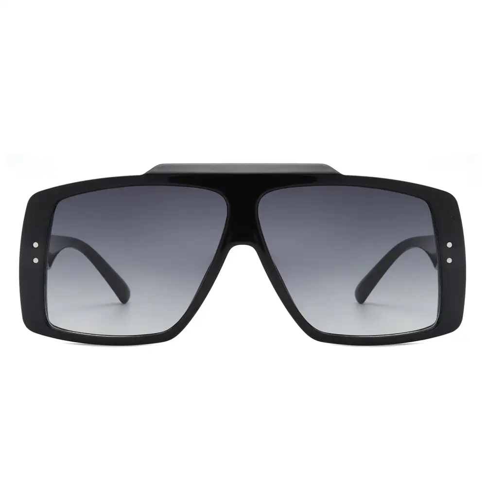 Modern Square Flat Top Frame Sunglasses
