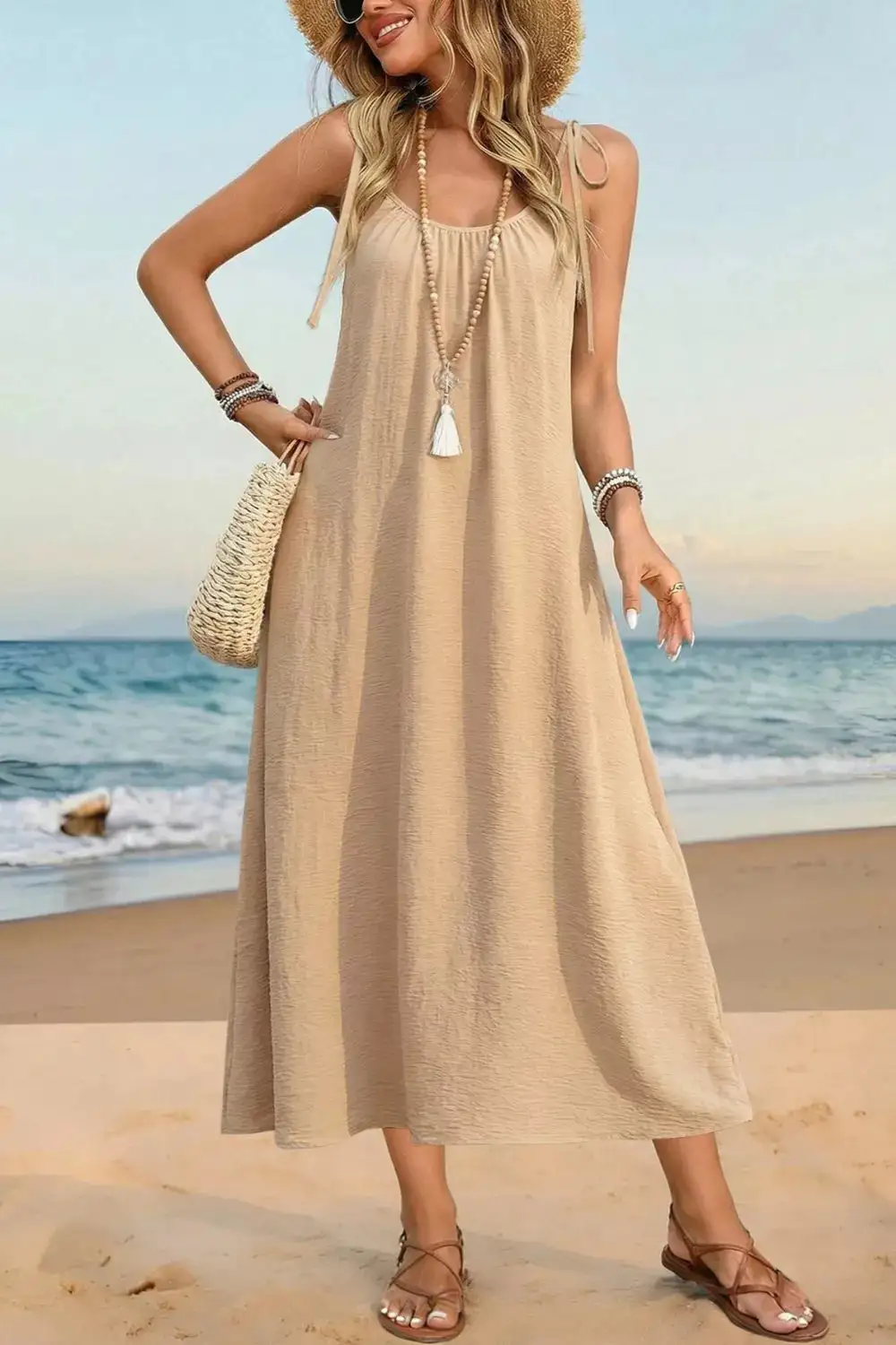 Tie Midi Dress