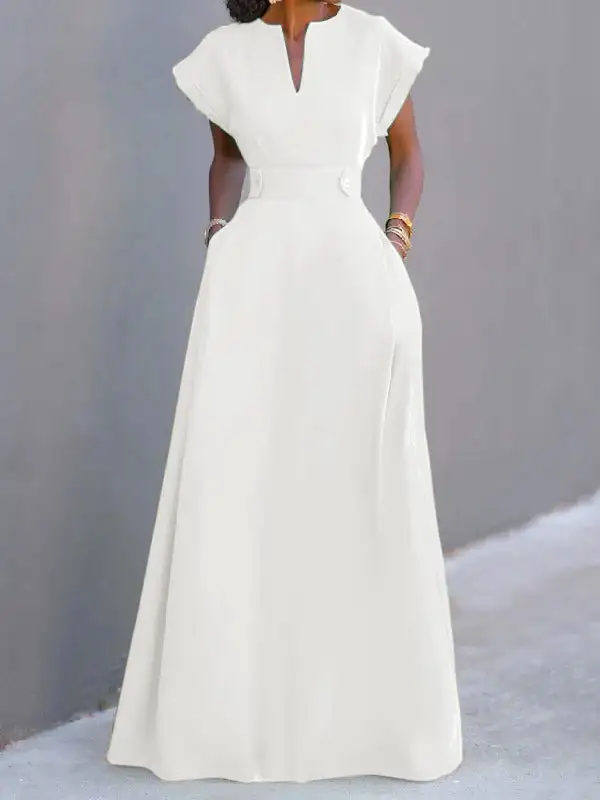 Flying Neck Maxi Dress