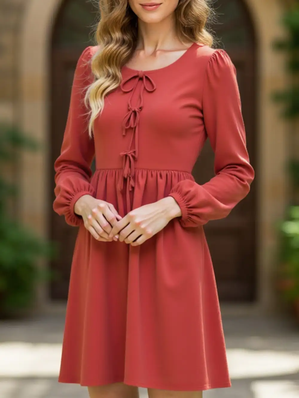 And Comfortable Lace-Up Dress