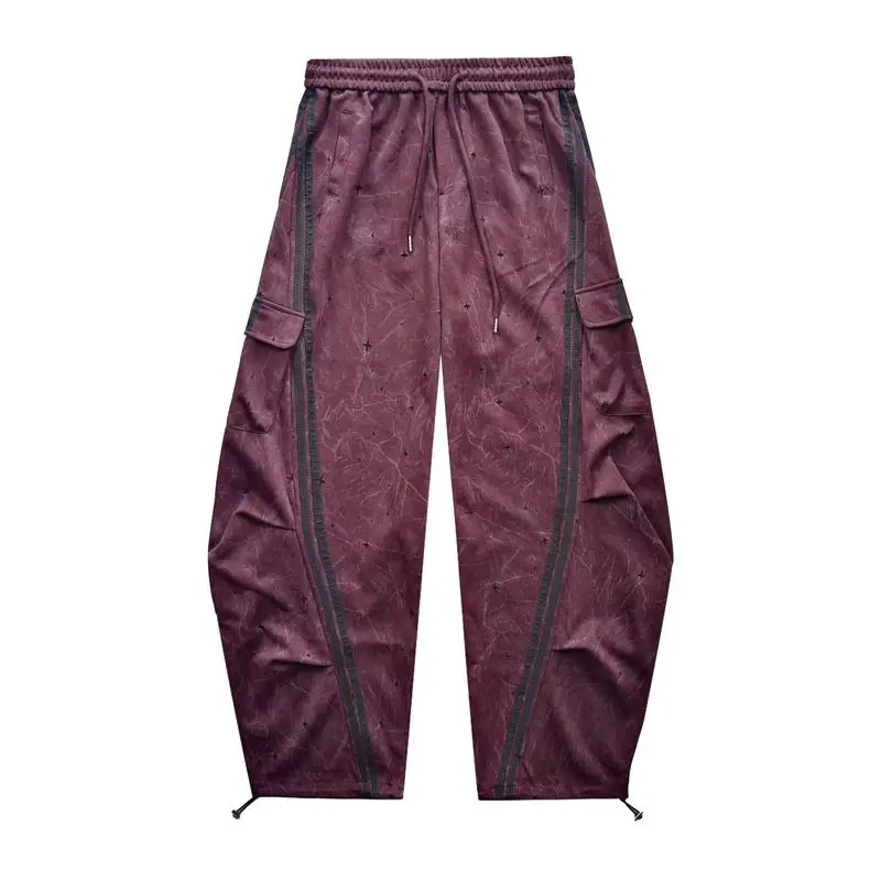 Women  Wide Leg Drawstring Joggers with Side Pockets