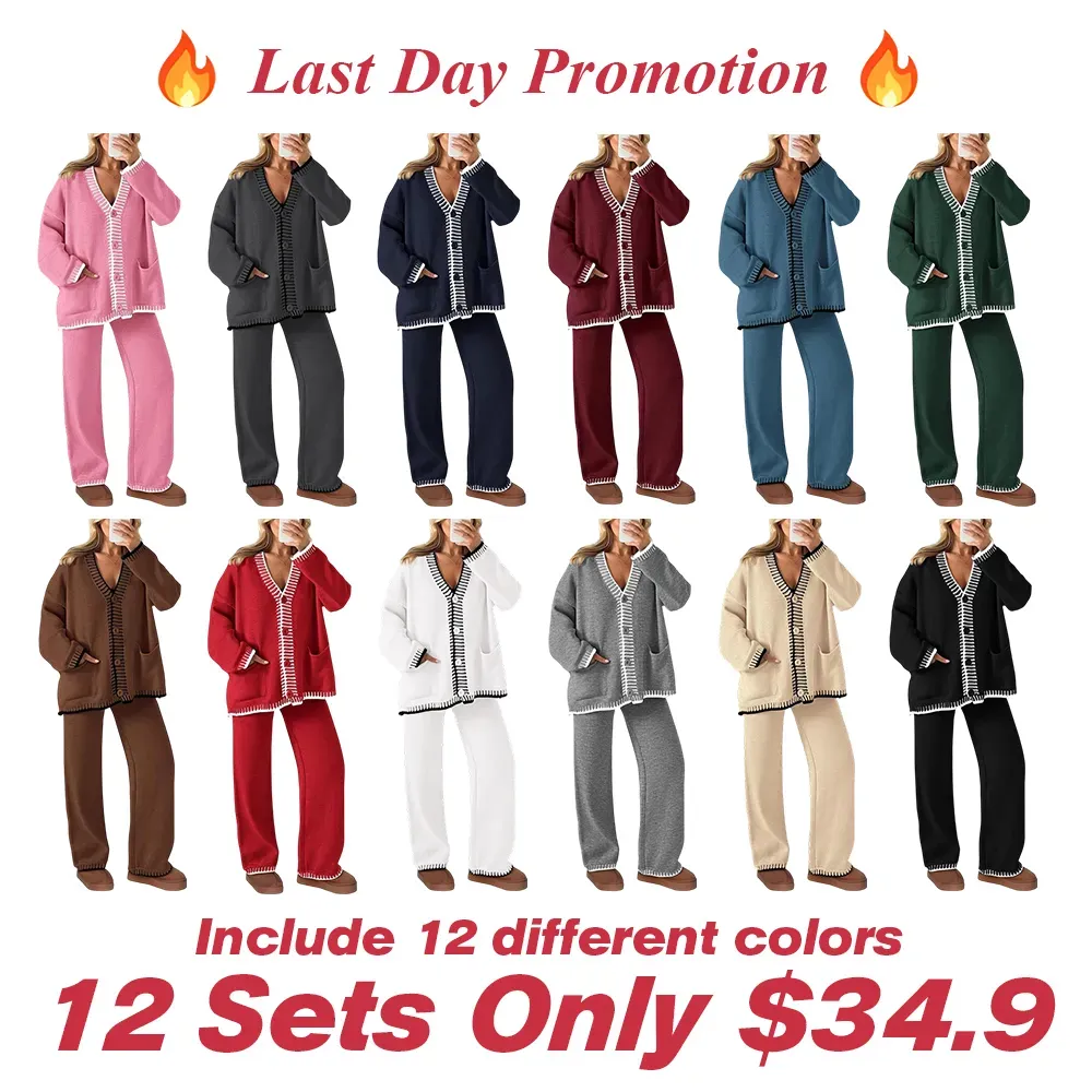 Women's two-piece winter knitted set[CLEARANCE ONLY FOR TODAY]