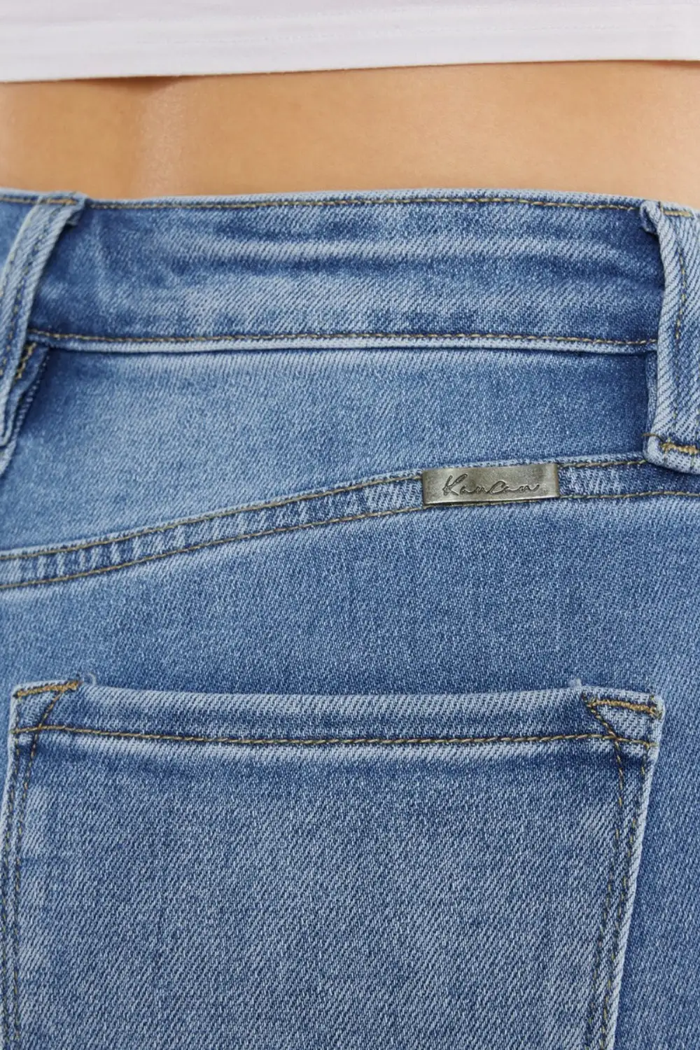 Contoured High Waist Denim Jeans