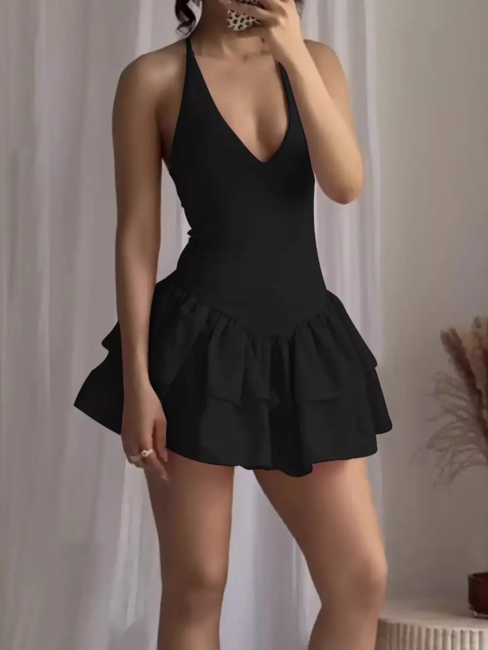 Easy Fit Ruffle Mini Dress