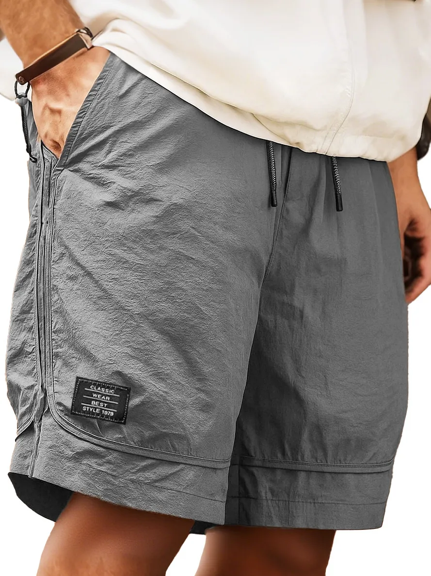 Pocket Drawstring Pull On Shorts
