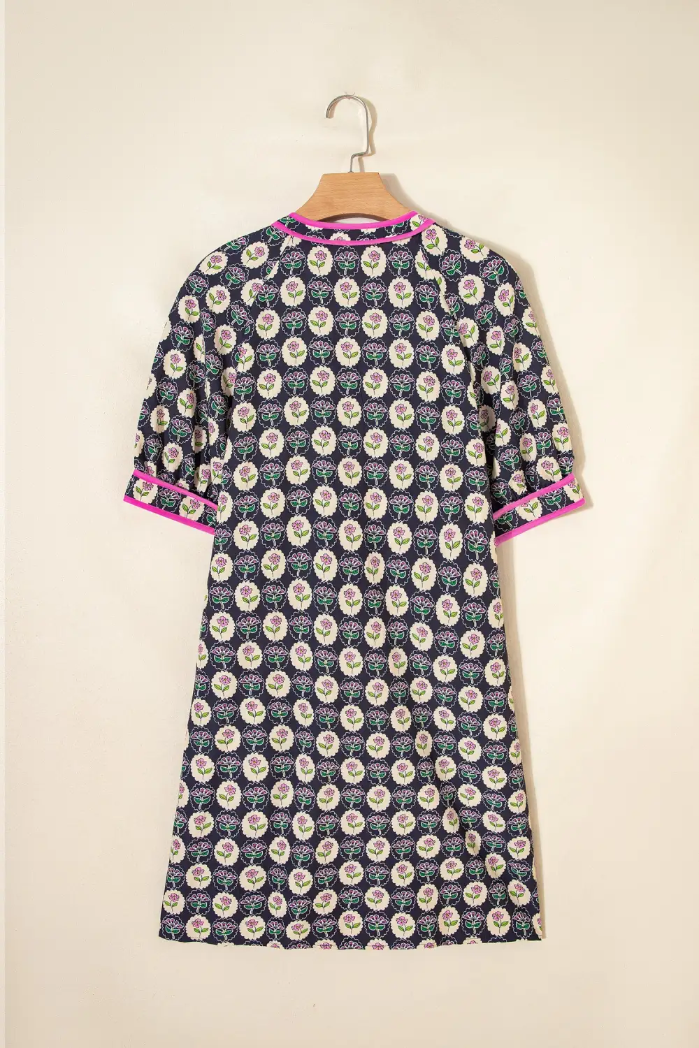 Soft Touch Floral Striped Short Sleeve Dress