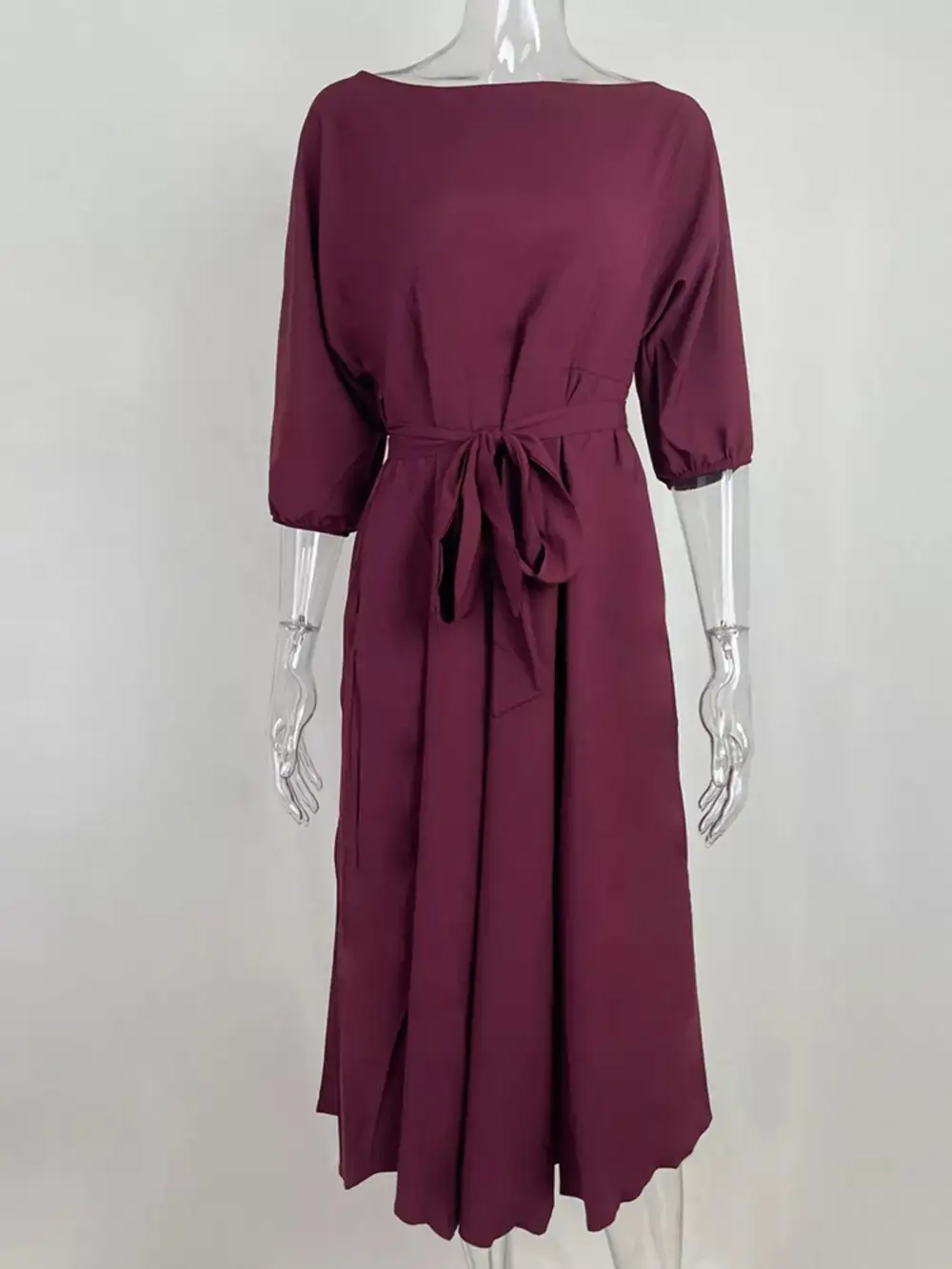 Tie Waist Dress Casual