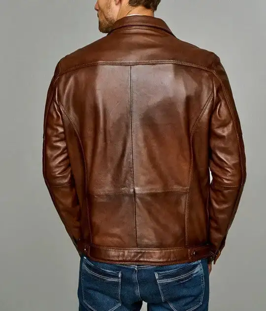 Signature Polished Leather Jacket