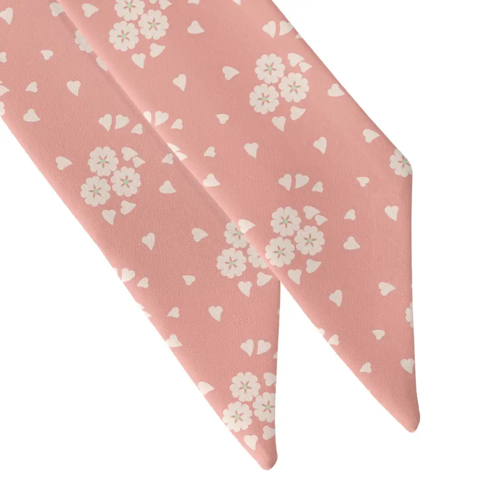 Cherry Blossom Pattern Hair Scarf