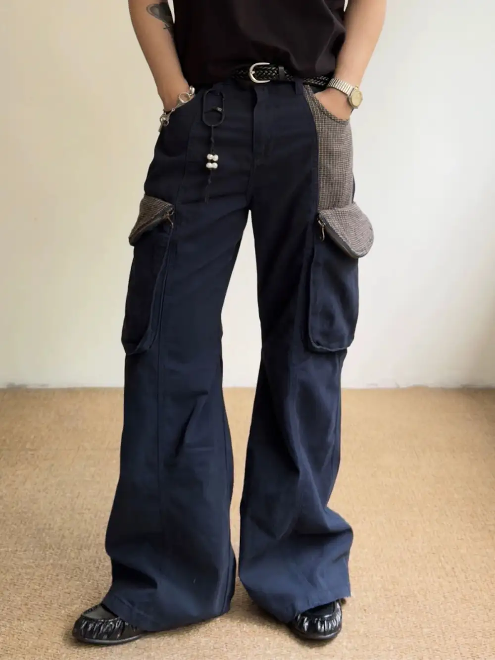 Everyday Plaid Cargo Pants