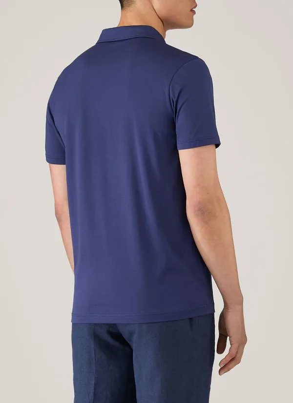 Understated Everyday Regular Fit Cotton Jersey Short Sleeve Polo Shirt