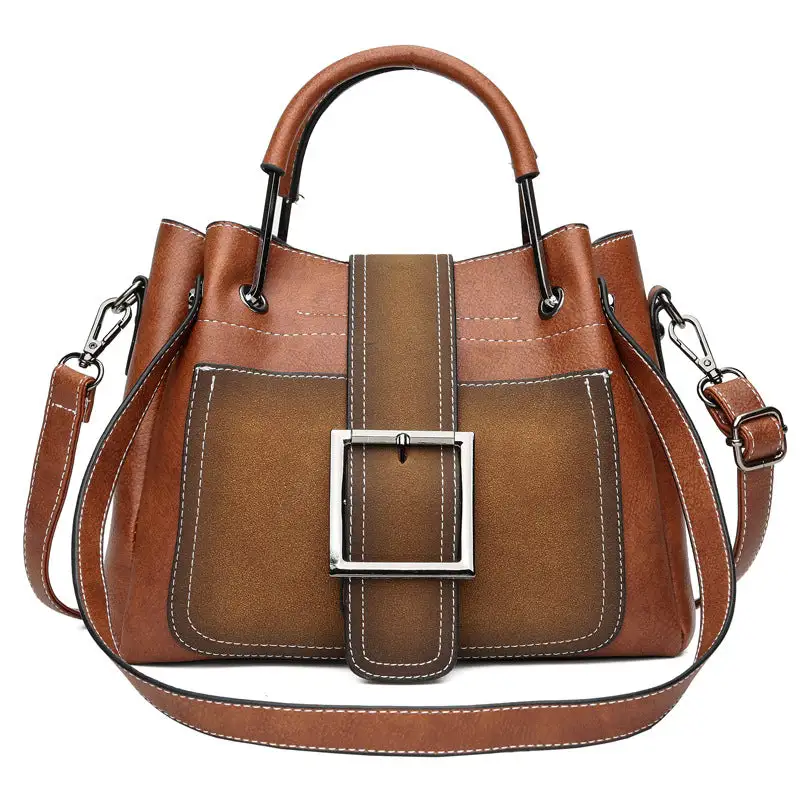 Vintage Suede Shoulder Crossbody Bag for