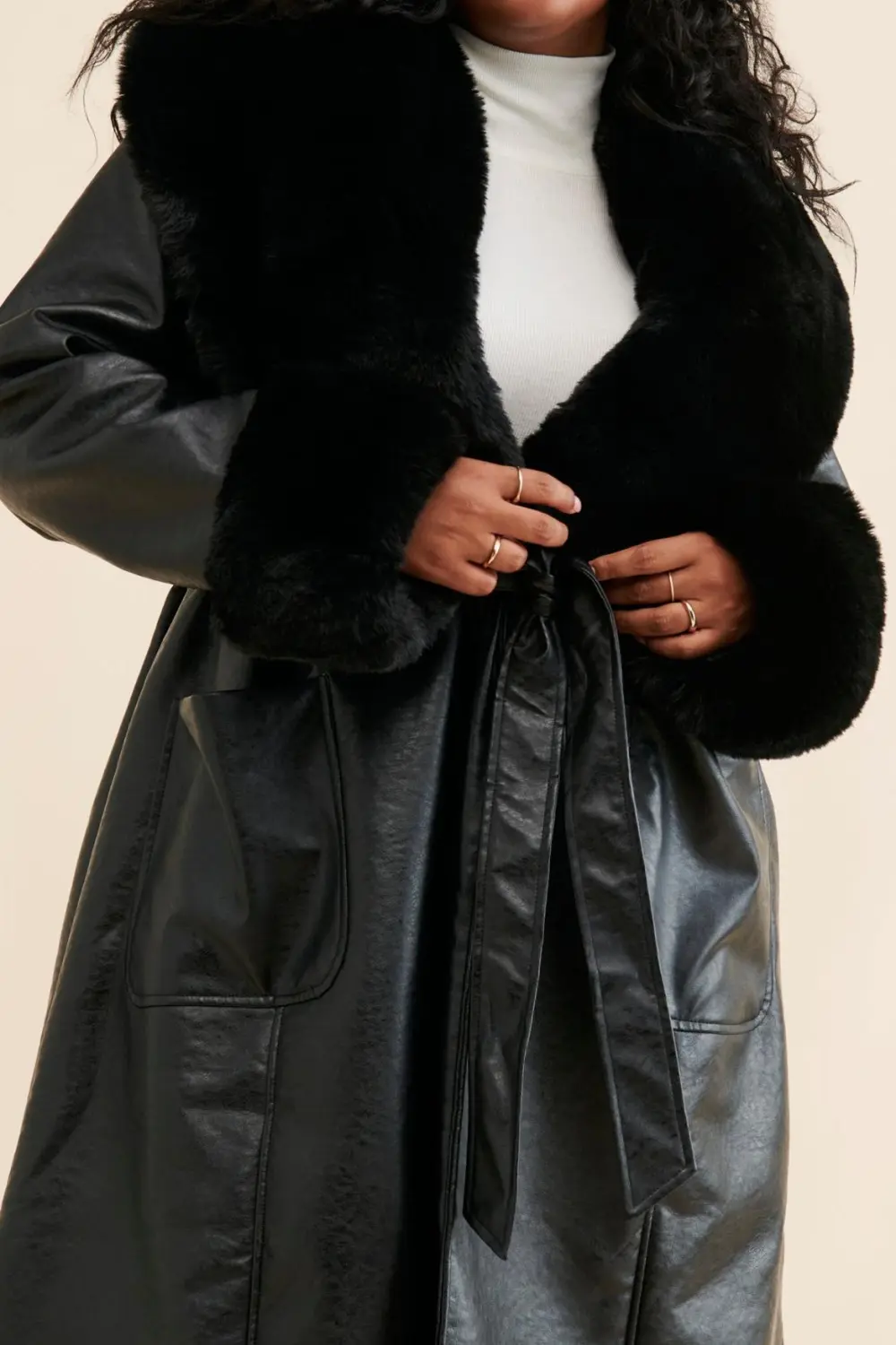 Mixed Media Coat