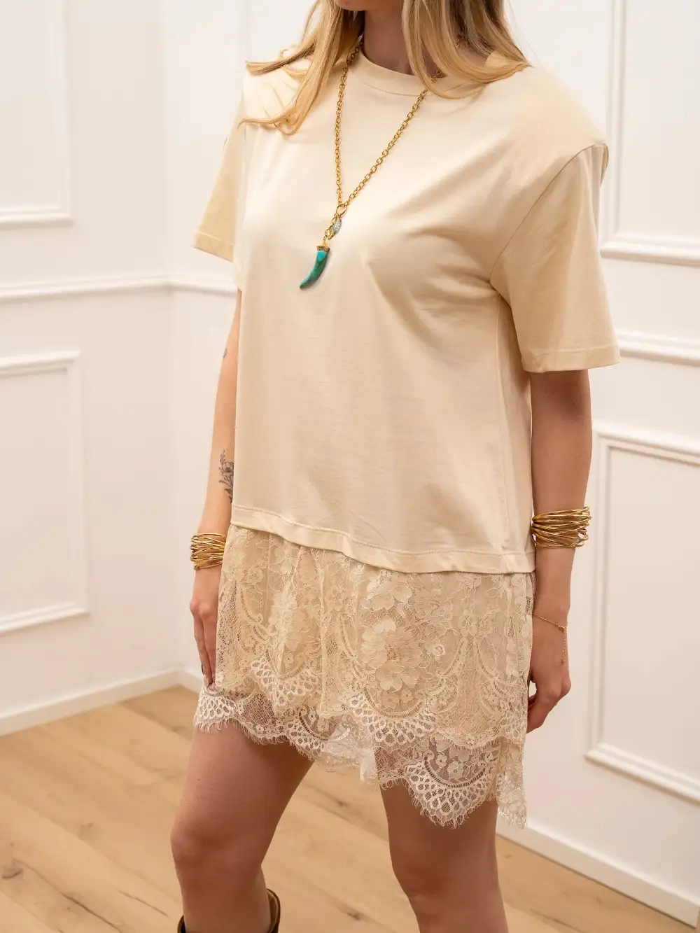 Mini Strappy Lace Dress