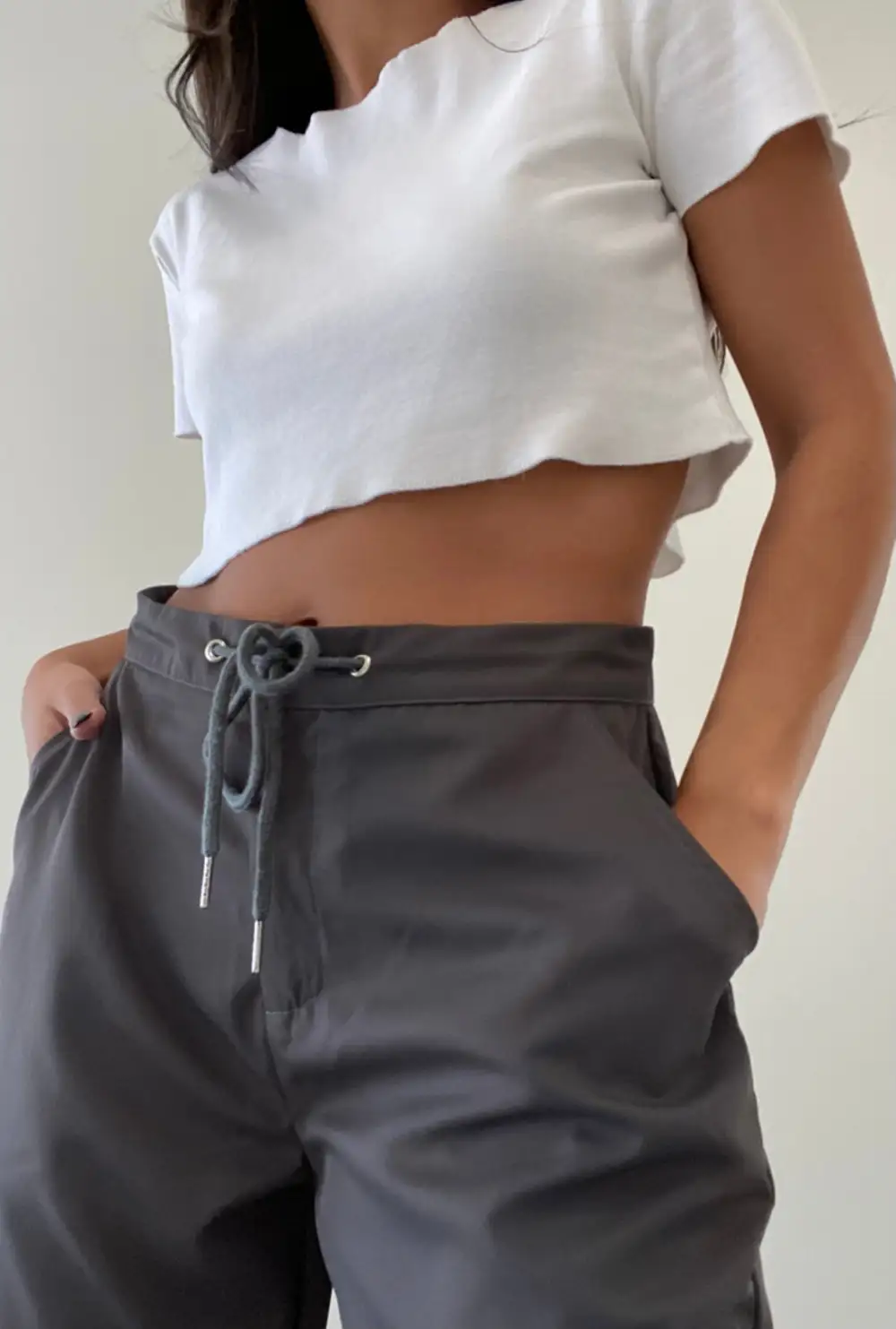 Drawstring Utility Cargo Pants