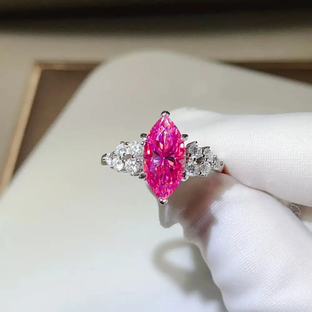 Serene Sterling Silver Moissanite Ring