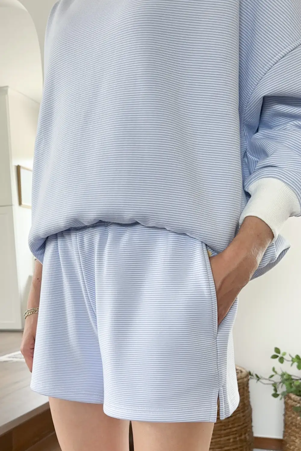 Gentle Fit Soft Striped Shorts