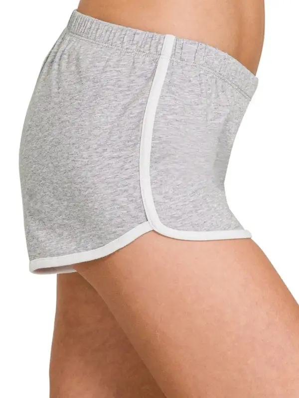 Everyday Elastic Waistband Dolphin Shorts