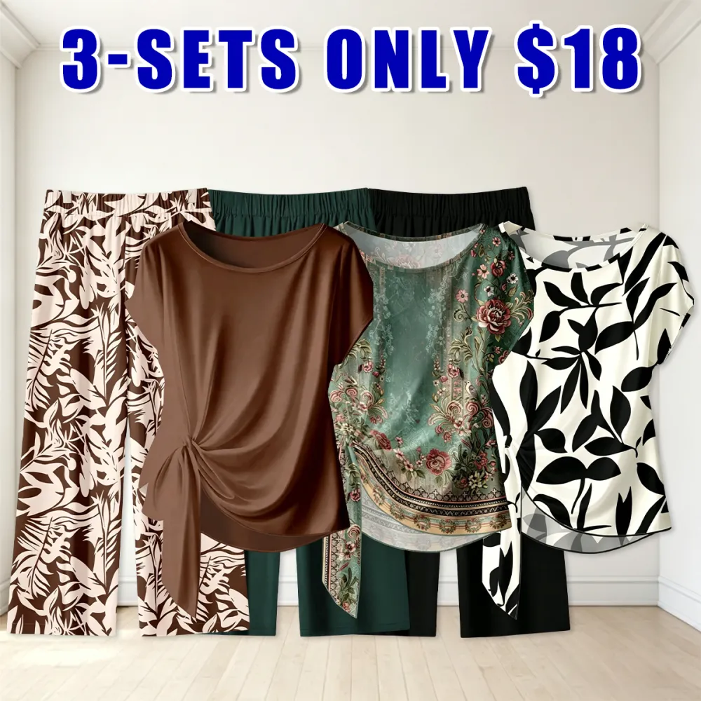 🎉Hot Sale🔥-Women's Casual Printed Set🔥6-Sets - All Colors Included