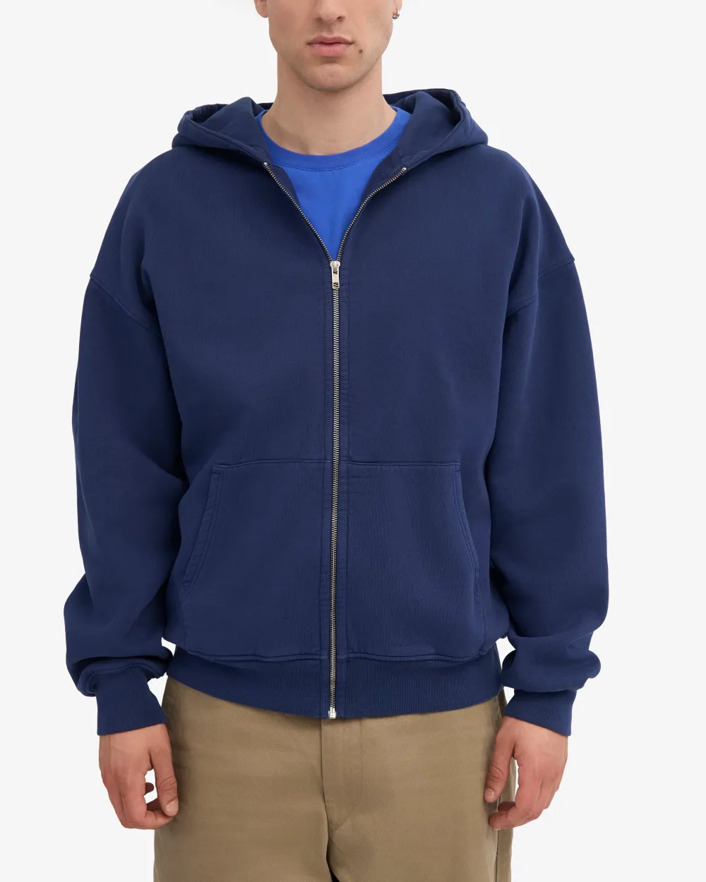 Organic Oversized Zip Hoodie