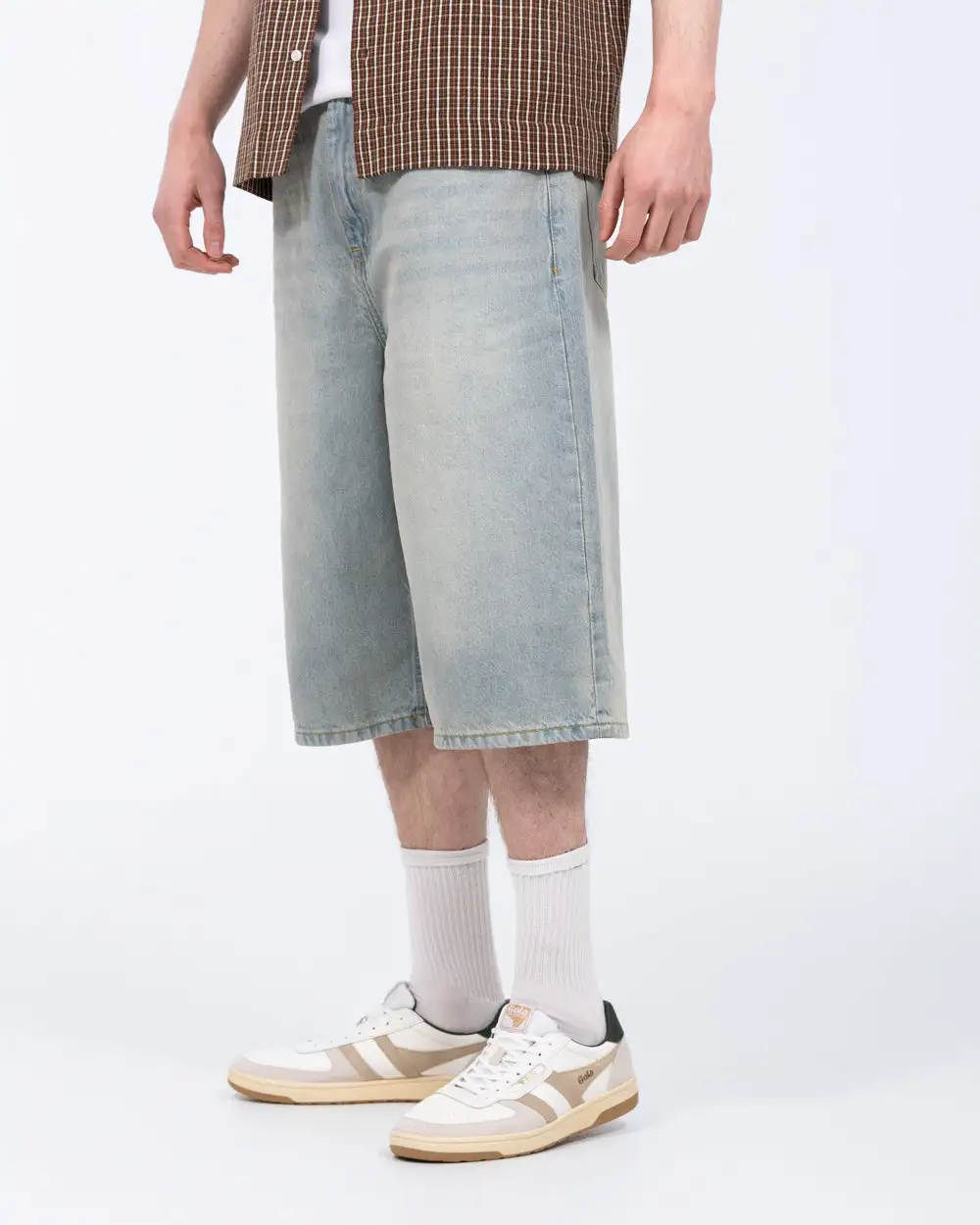 Refined Relaxed Denim Shorts