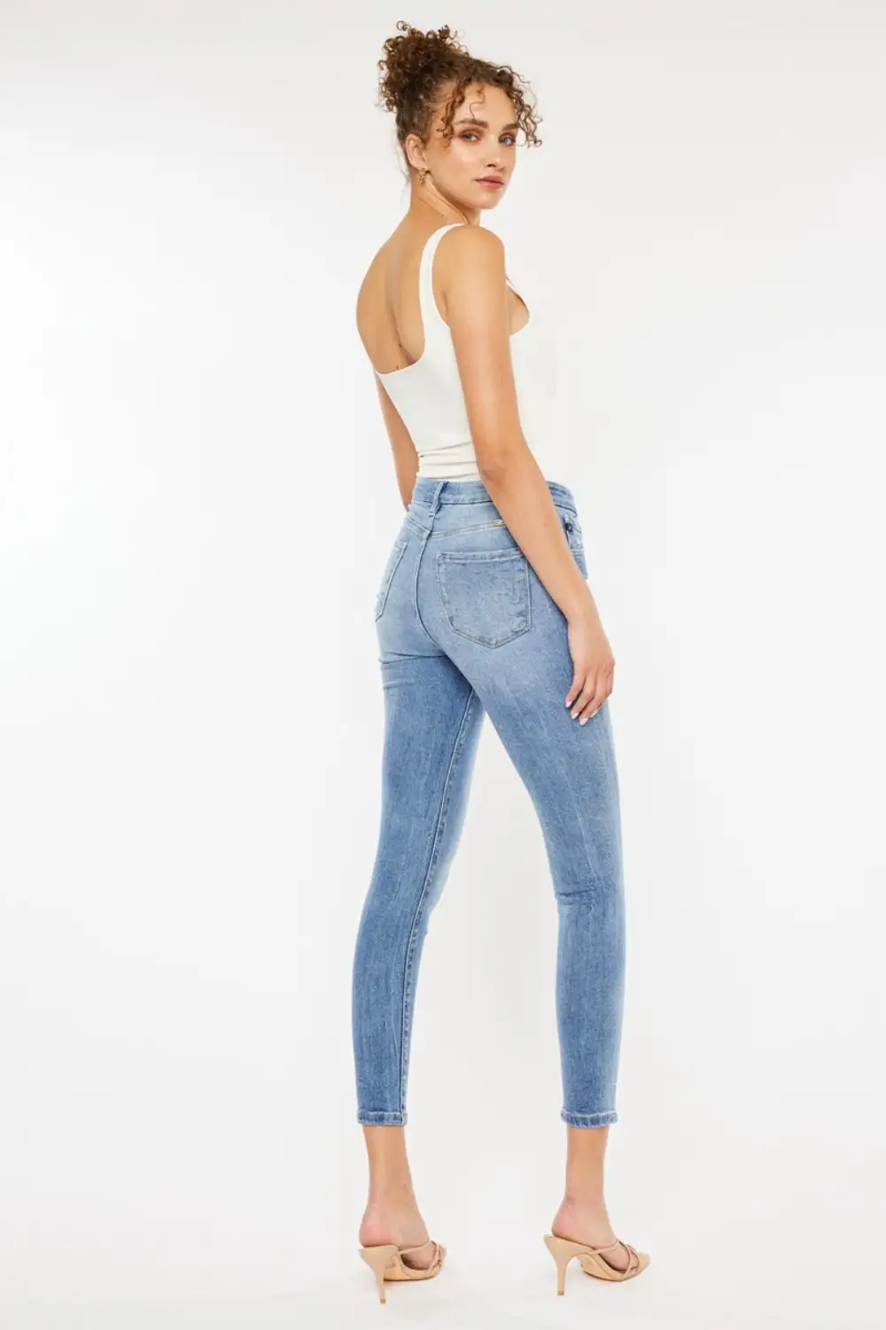 Soft High Waist Skinny Denim Jeans