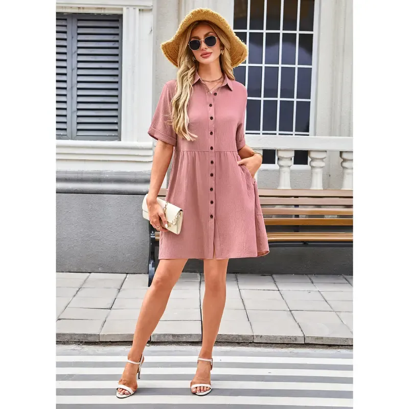 🔥Hot Sale💥Women’s Summer Babydoll Dress🔥8-PACK - All Colors Included