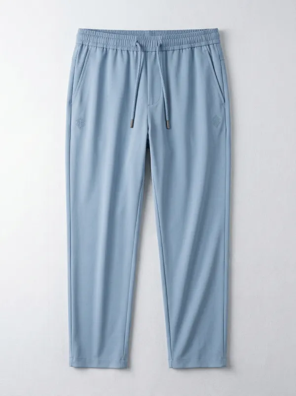 Heritage Ice Silk Graphic Print Relaxed Look Men's Ice Silk Casual Pants