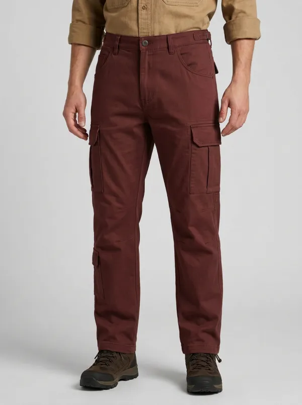 Men's Outdoor Tactical Olive Green Multi-Pocket Cargo Pants