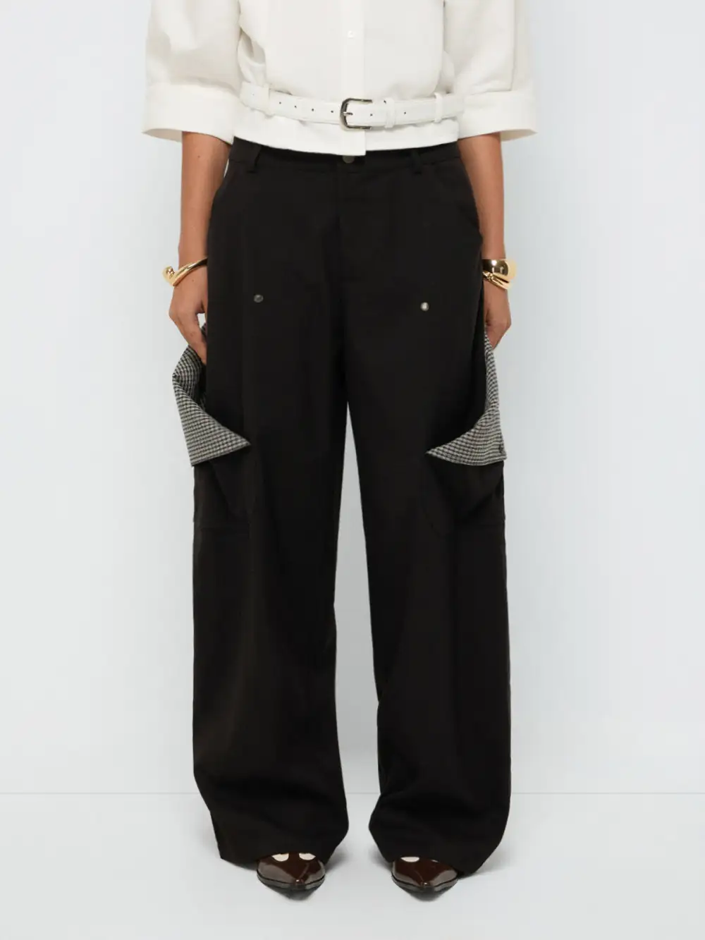 Plaid Cargo Pants