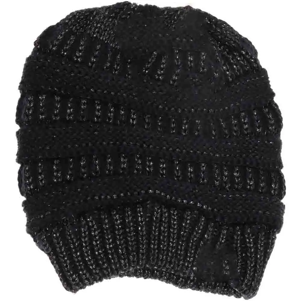 Metallic Tail Beanie