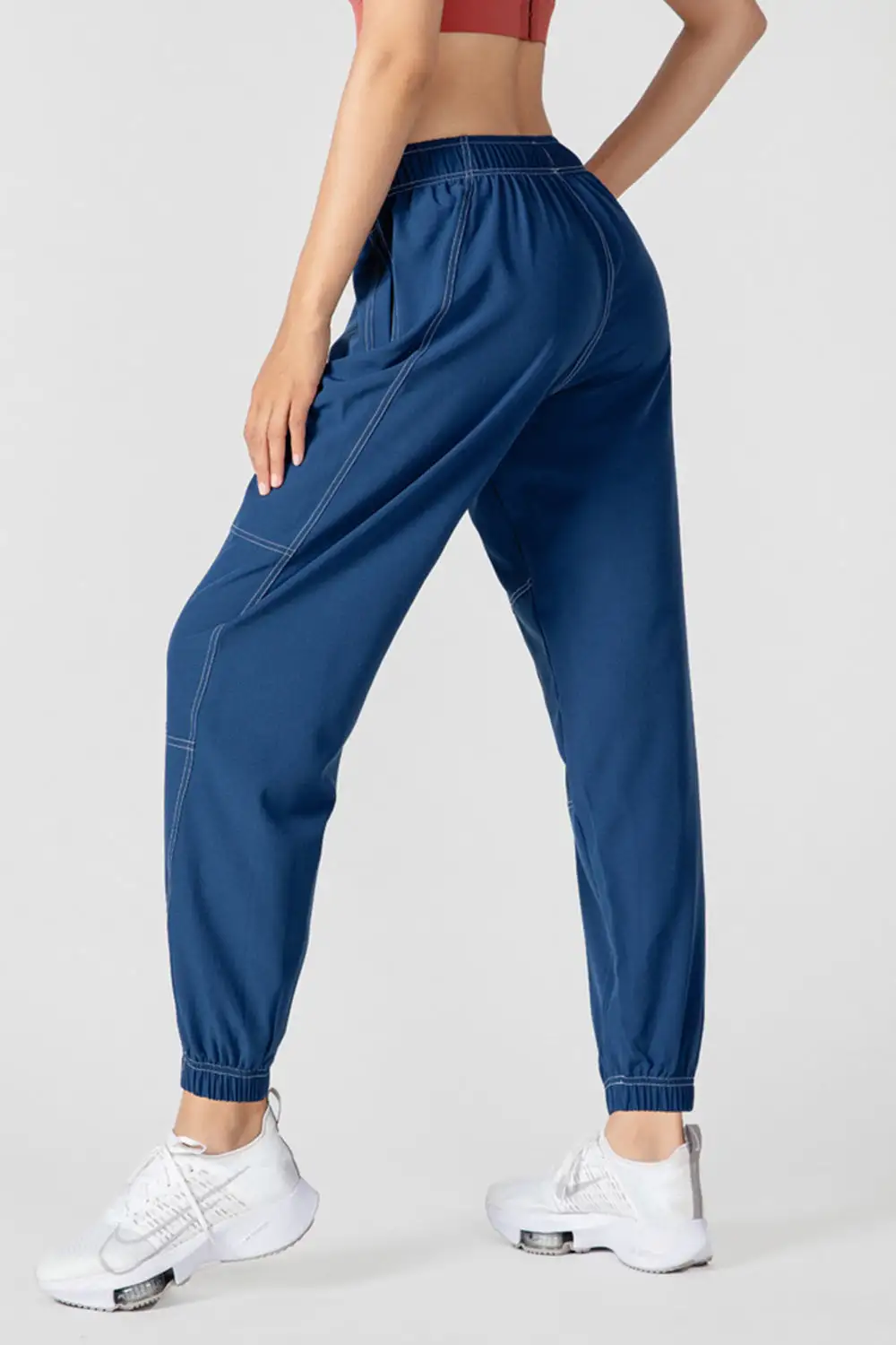 Drawstring Pocketed Jogger Pants