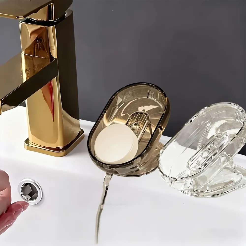 Drainable Soap Dish for Bathroom