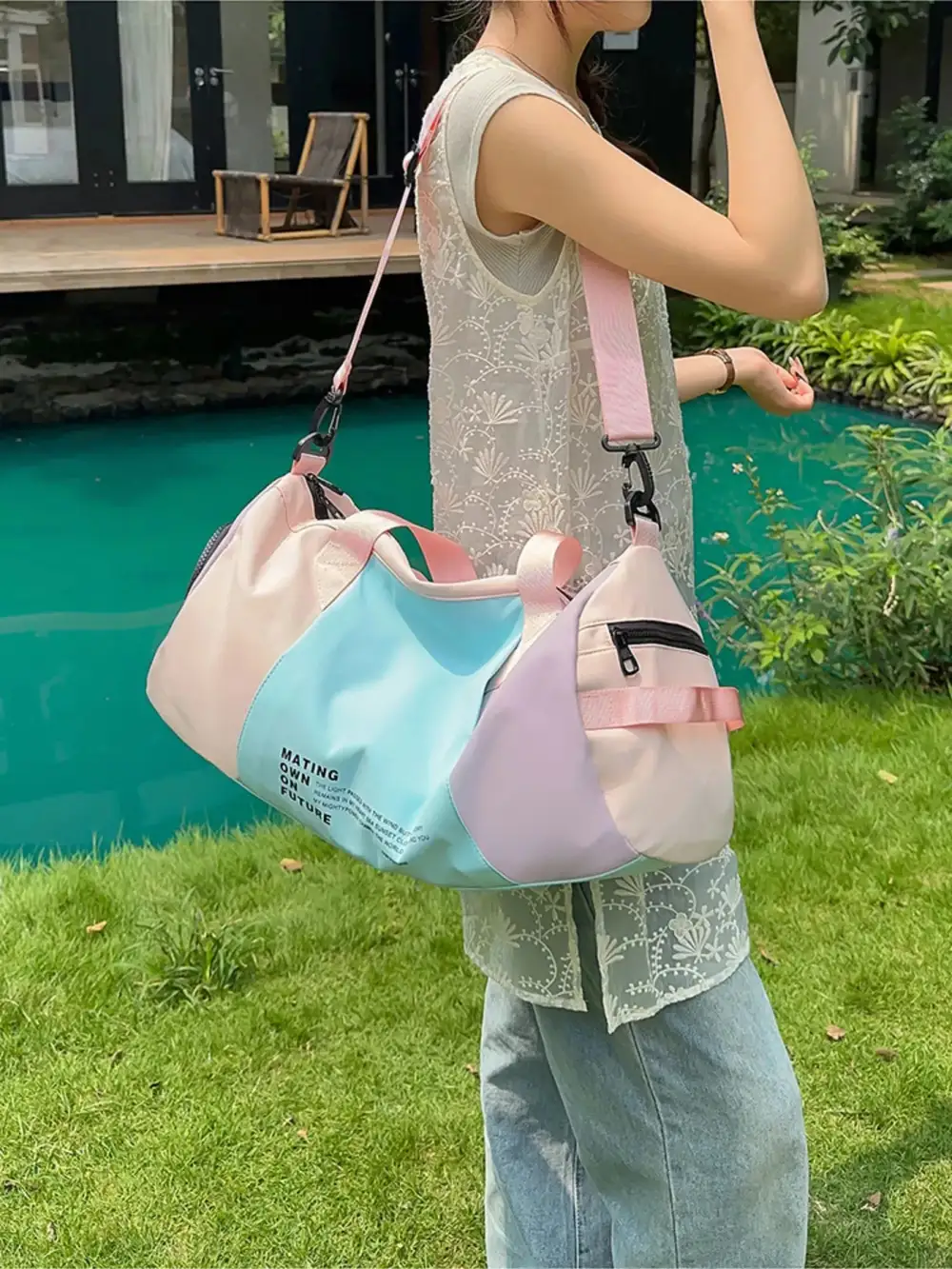 Block Duffle Duffel Bag