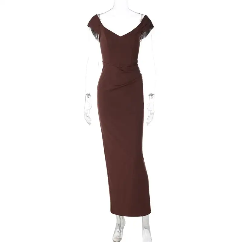 Bodycon Short Sleeve Maxi Dress