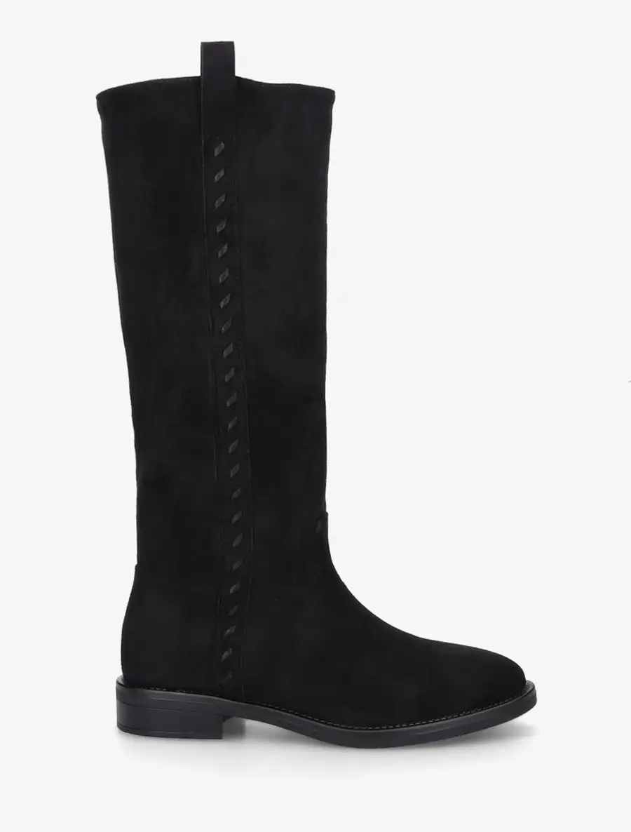 Easy Wear Block Heel Faux Suede Knee High Boots