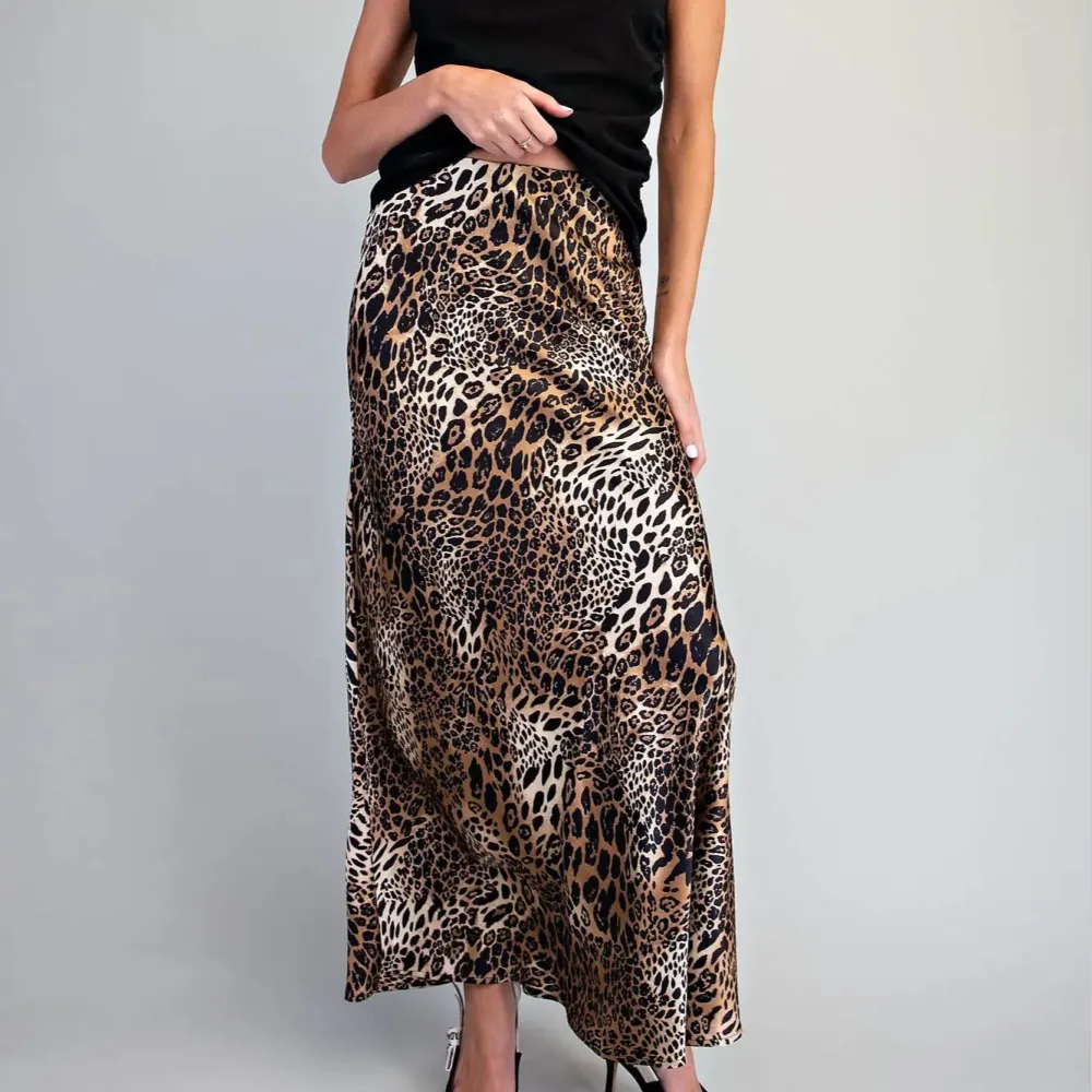 Leopard Maxi Skirt