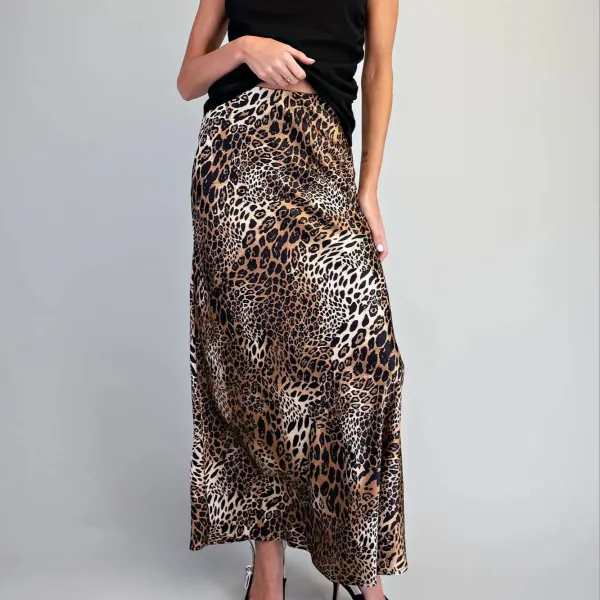 Leopard Maxi Skirt