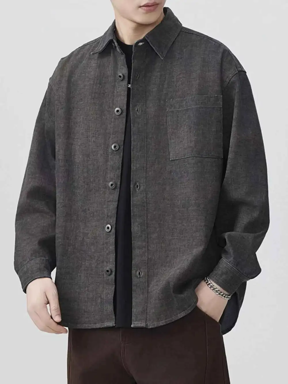 Easywear Button Up Long Sleeve Shirt