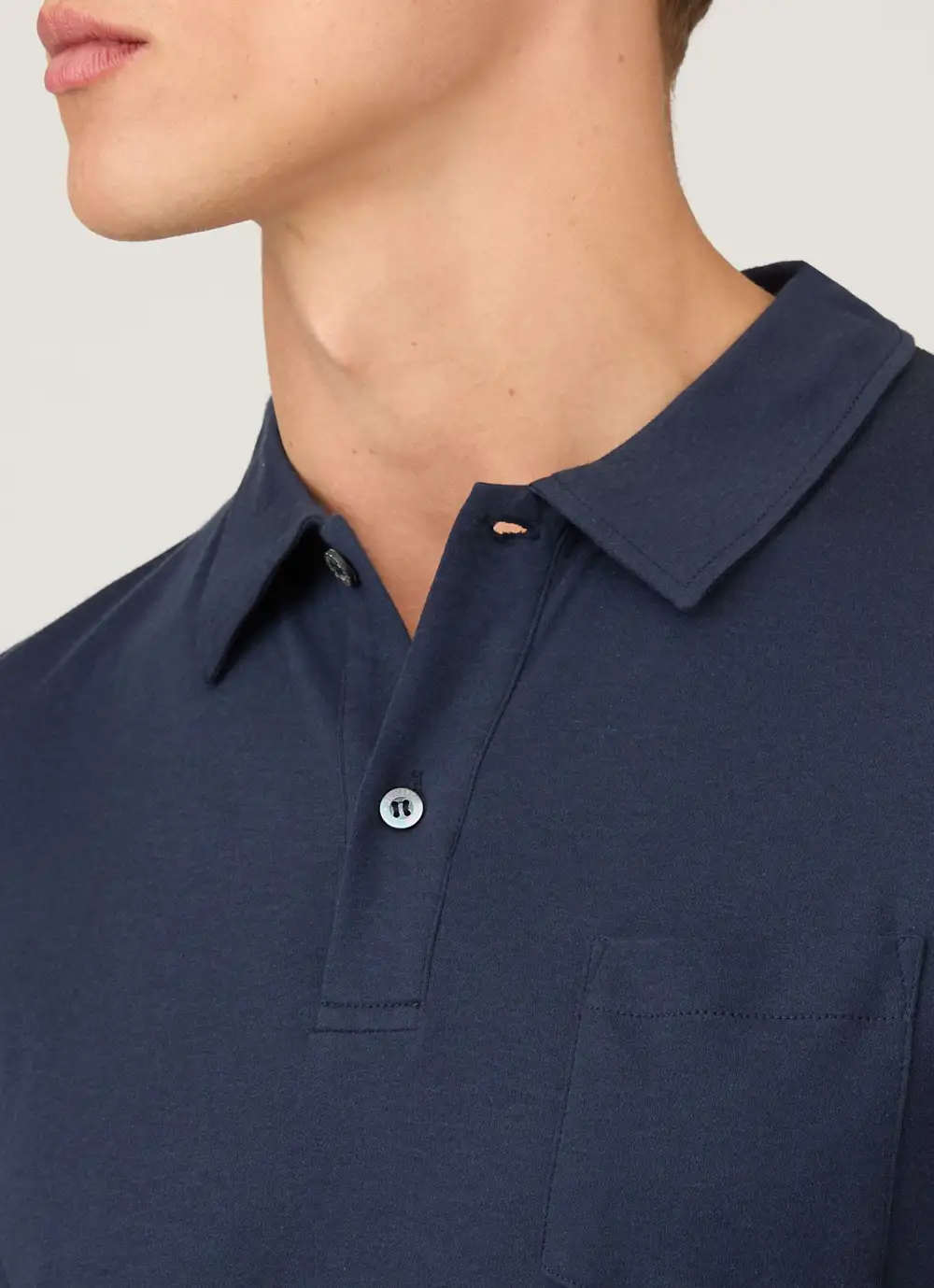 Refined Everyday Slim Fit Sea Island Cotton Jersey Short Sleeve Polo Shirt