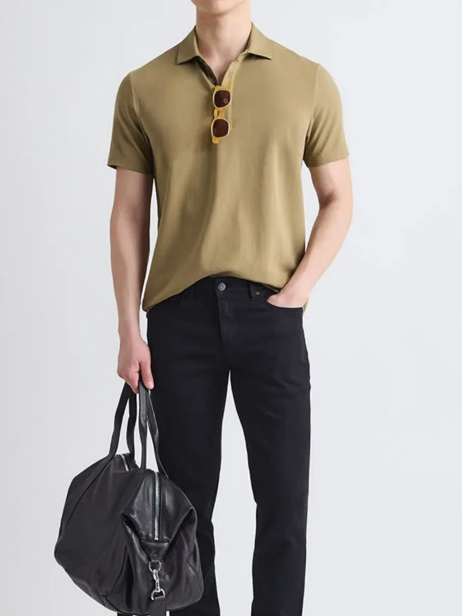 Olive Short Sleeve Polo Shirt