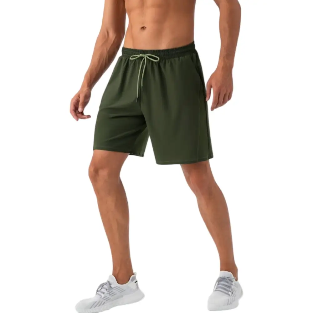 Drawstring Elastic-Waist Lightweight Men's Athletic Shorts
