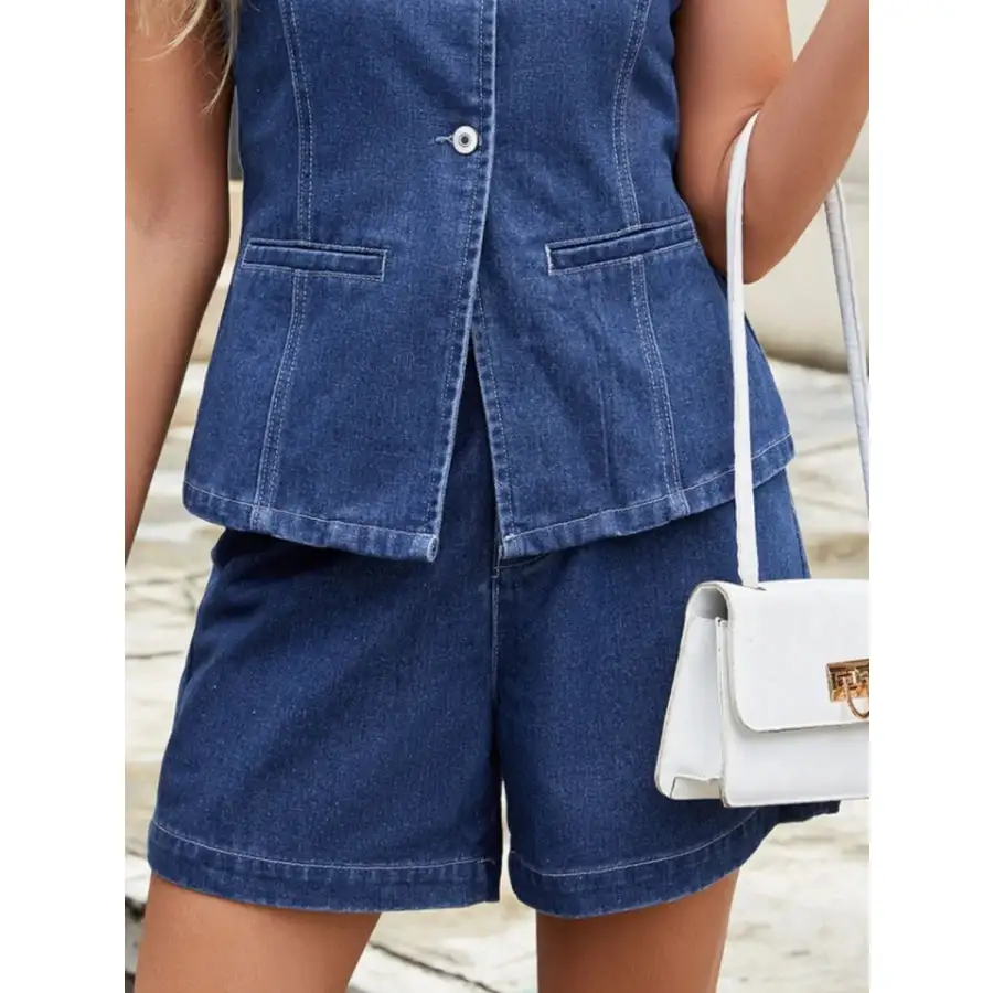 High Waisted Denim Shorts