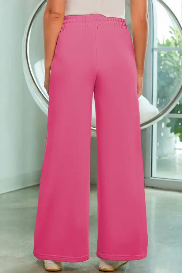 Clean Wide Leg Drawstring Pants