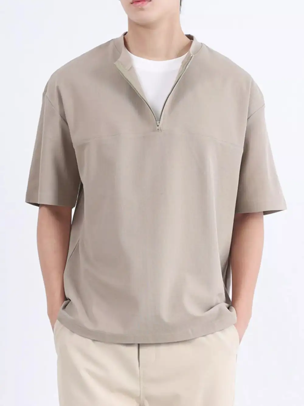 Modern Men's Half Sleeve Top