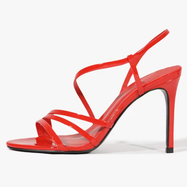 Noirena Patent Stiletto Sandals