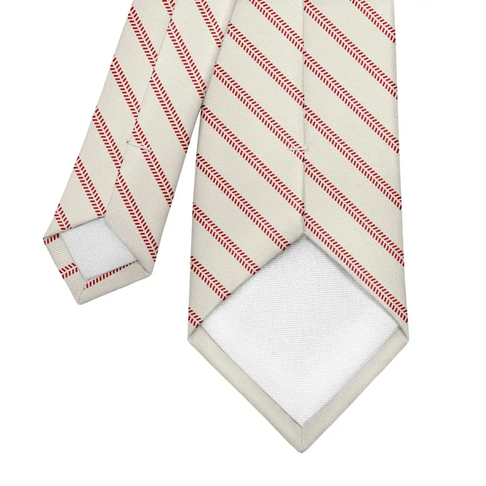 Baseball Stripe Pattern Necktie