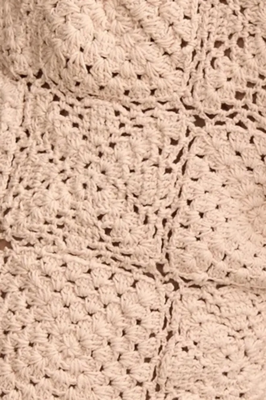 Blush Pink Festival Crochet Short